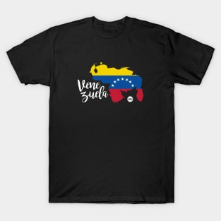 Venezuela Map Zona 7 estrellas T-Shirt